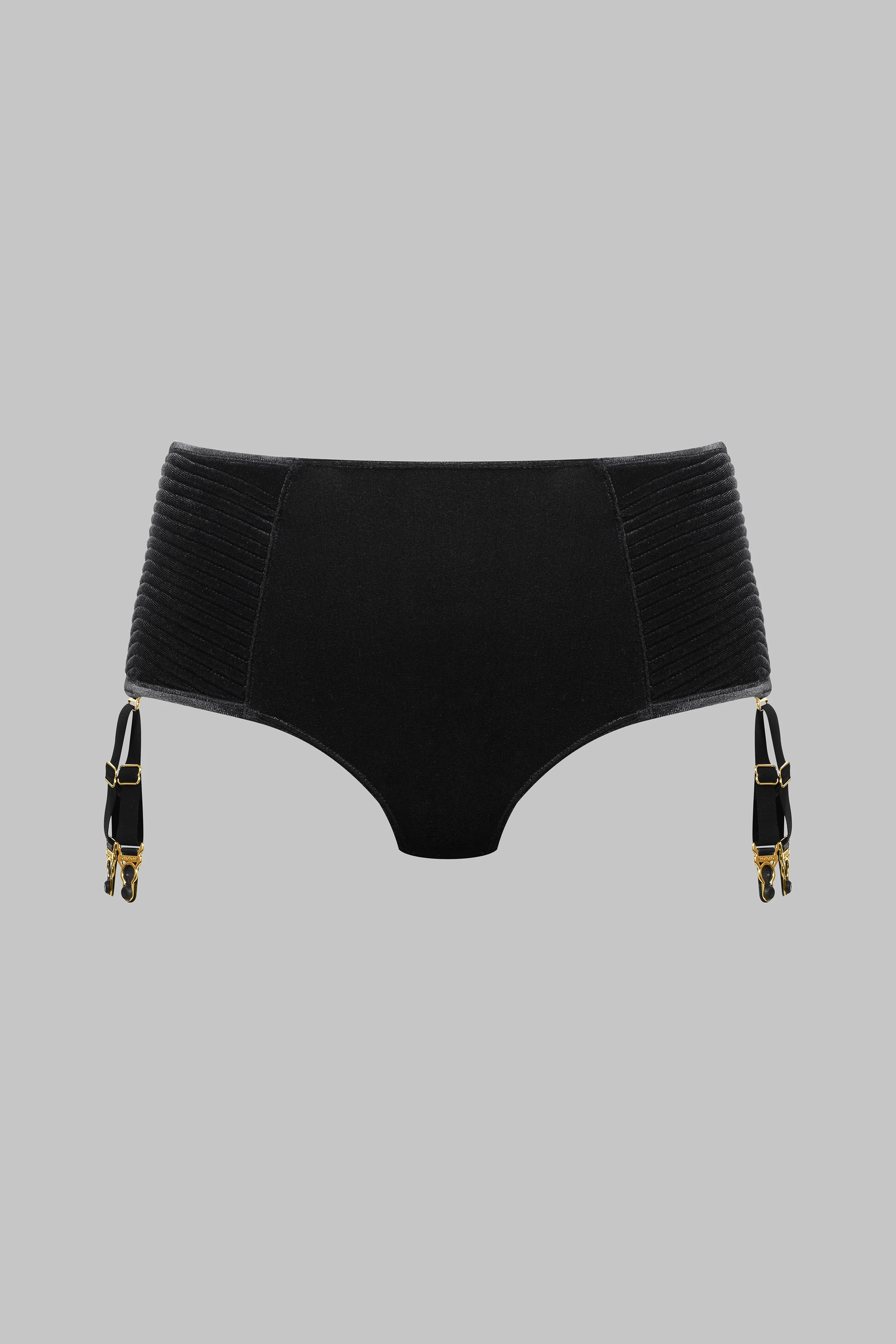 High-Waisted Briefs Garter Belt - ROCOCO - Image 3