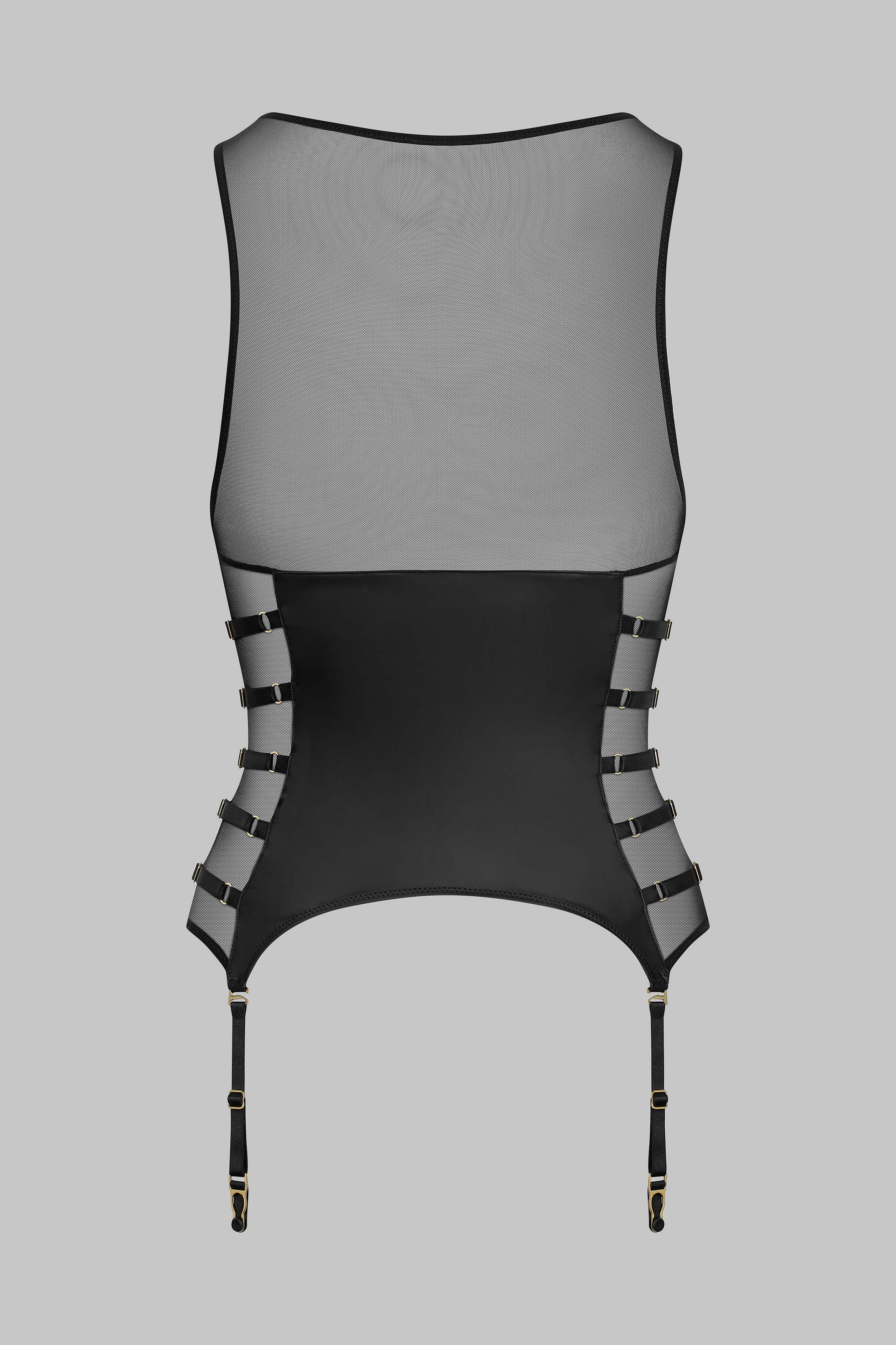 Corset-Top with suspenders - Chambre Noire - Image 3